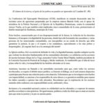 Episcopado condena el uso excesivo de la fuerza en protestas contra Barrick Gold en Cotuí