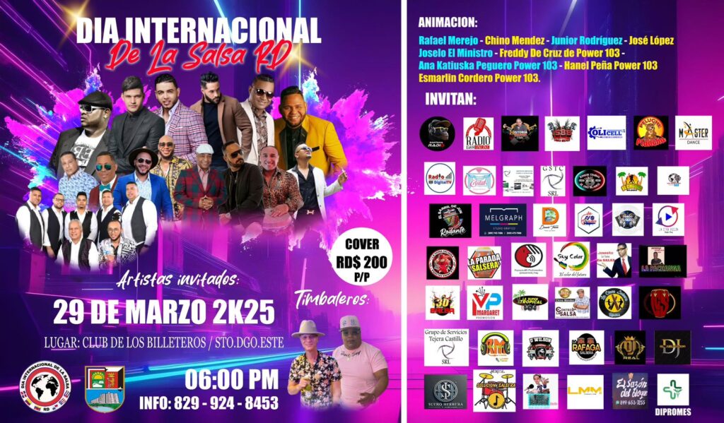 Anuncian primera edición del «Día Internacional de la Salsa RD»