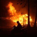 Atrapado en el incendio que devora Los Ángeles: «El fuego nos está rodeando»
