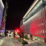 Tegucigalpa se ilumina con los colores de la República Dominicana en honor a su 181 aniversario de Independencia