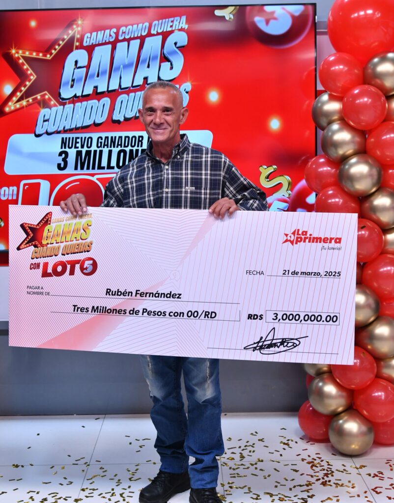 Comerciante y distribuidor de huevos nuevo millonario del Loto 5 y Loto 5 + de La Primera