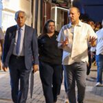 Alcalde Ulises Rodríguez supervisa la fase final de la transformación de calle Benito Monción