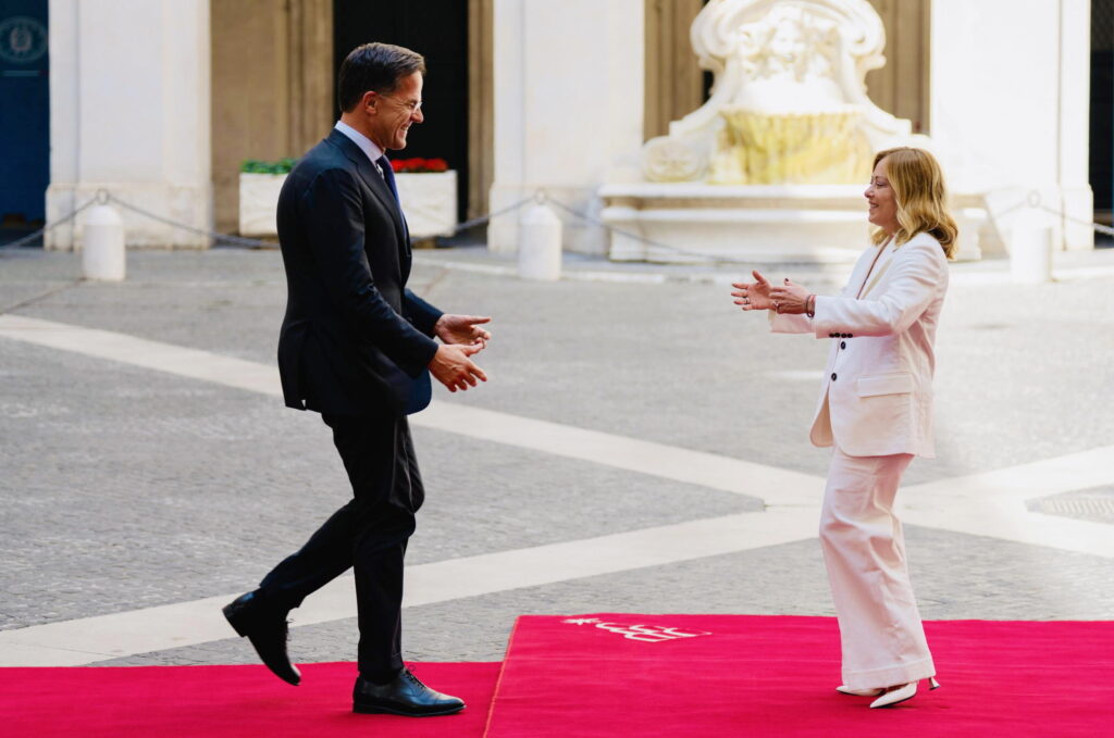 Rutte viaja a Roma para abordar con Meloni «los gastos para la seguridad colectiva»