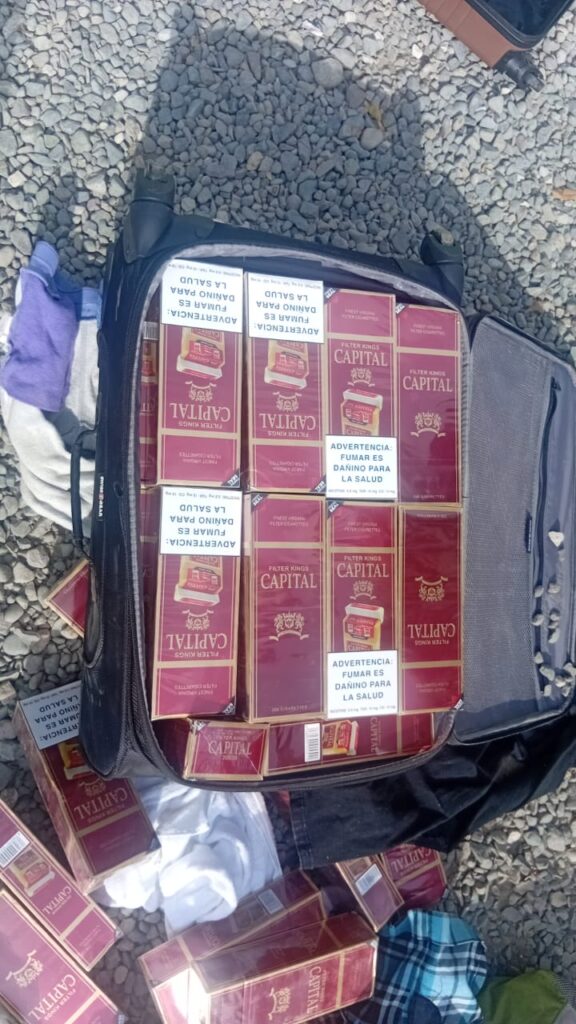 Arrestan a dos pasajeras de autobús con contrabando de 20 mil cigarrillos