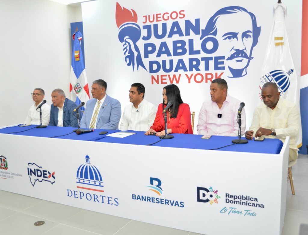 Ministro Kelvin Cruz anuncia los Juegos Juan Pablo Duarte en Nueva York