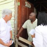 Edeeste y misión del BM recorren proyecto de rehabilitación de redes en Guaricanos